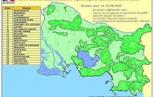 ACCES MASSIFS FORESTIERS DES BDR  DU 1ER JUIN AU 30 SEPTEMBRE